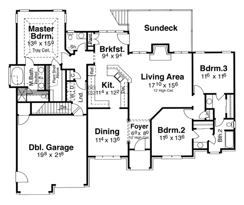 Floor Plan image of Cameron House Plan